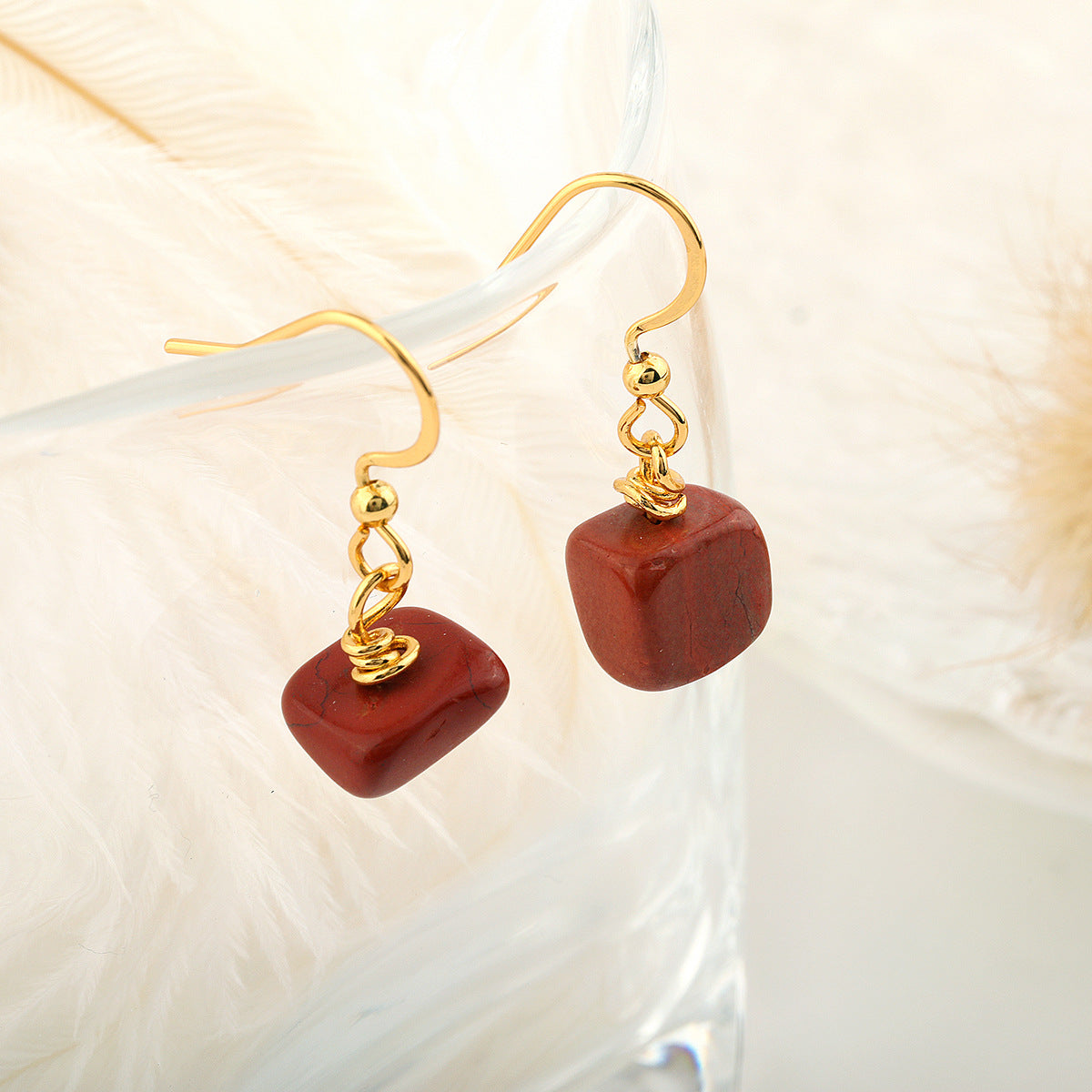 Aretes De Acero Inoxidable En Bruto De Cristal al por mayor